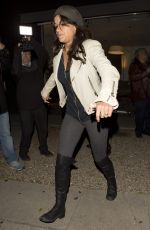MICHELLE RODRIGUEZ Dines at Madeo Restaurant in Los Angeles