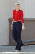 MILEY CYRUS Arrives at Trader Joe