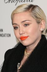 MILEY CYRUS at Elton John Aids Foundation’s Oscar Viewing Party