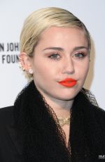 MILEY CYRUS at Elton John Aids Foundation’s Oscar Viewing Party