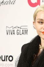 MILEY CYRUS at Elton John Aids Foundation’s Oscar Viewing Party