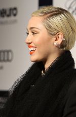 MILEY CYRUS at Elton John Aids Foundation’s Oscar Viewing Party