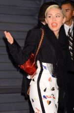 MILEY CYRUS at Vanity Fair Oscar Party in Hollywood