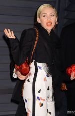 MILEY CYRUS at Vanity Fair Oscar Party in Hollywood