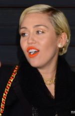 MILEY CYRUS at Vanity Fair Oscar Party in Hollywood