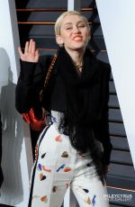 MILEY CYRUS at Vanity Fair Oscar Party in Hollywood