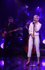 MILEY CYRUS Performs at Saturday Night Live 40th Anniversary Special