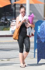 MINKA KELLY in Leggings Leaves a Gym in Los Angeles