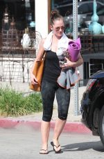 MINKA KELLY in Leggings Leaves a Gym in Los Angeles