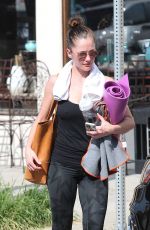 MINKA KELLY in Leggings Leaves a Gym in Los Angeles