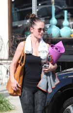 MINKA KELLY in Leggings Leaves a Gym in Los Angeles