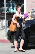 MINKA KELLY in Leggings Leaves a Gym in Los Angeles