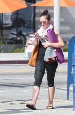 MINKA KELLY in Leggings Leaves a Gym in Los Angeles