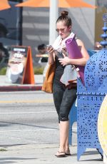 MINKA KELLY in Leggings Leaves a Gym in Los Angeles