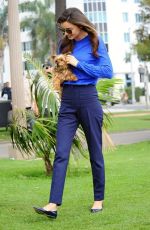 MIRANDA KERR on the Set of a Commercial in Santa Monica
