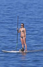 OLIVIA WILDE in Bikini Paddleboarding in Maui