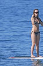 OLIVIA WILDE in Bikini Paddleboarding in Maui