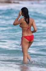 PADMA LAKSHMI in Bikini at a Beach in Miami