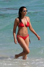 PADMA LAKSHMI in Bikini at a Beach in Miami