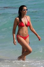PADMA LAKSHMI in Bikini at a Beach in Miami