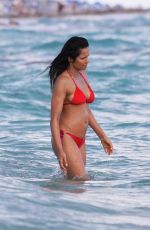 PADMA LAKSHMI in Bikini at a Beach in Miami