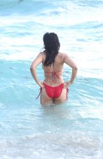 PADMA LAKSHMI in Bikini at a Beach in Miami