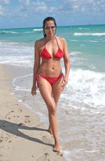 PADMA LAKSHMI in Bikini at a Beach in Miami