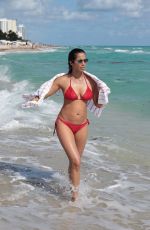 PADMA LAKSHMI in Bikini at a Beach in Miami