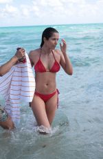 PADMA LAKSHMI in Bikini at a Beach in Miami