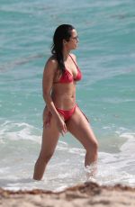 PADMA LAKSHMI in Bikini at a Beach in Miami