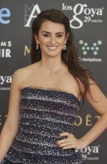 PENELOPE CRUZ at 2015 Goya Cinema Awards in Madrid