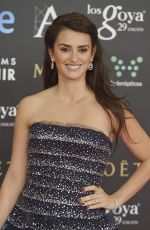 PENELOPE CRUZ at 2015 Goya Cinema Awards in Madrid
