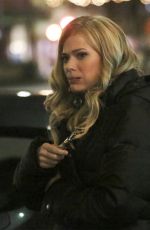 PEYTON LIST on the Set of The Flash in Vancouver 2002