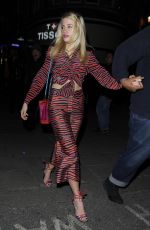 PIXIE LOTT Arrives at House of Holland Fashion Show in London