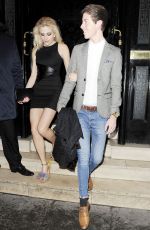 PIXIE LOTT Arrives at Ramusake Restaurant in South Kensington