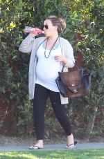 Pregnant HAYLIE DUFF Out and About in Los Angeles