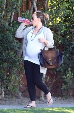 Pregnant HAYLIE DUFF Out and About in Los Angeles