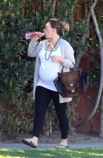 Pregnant HAYLIE DUFF Out and About in Los Angeles