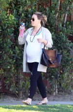 Pregnant HAYLIE DUFF Out and About in Los Angeles