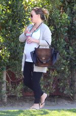 Pregnant HAYLIE DUFF Out and About in Los Angeles