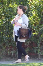 Pregnant HAYLIE DUFF Out and About in Los Angeles