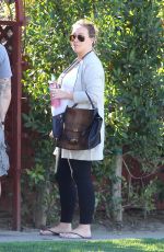 Pregnant HAYLIE DUFF Out and About in Los Angeles