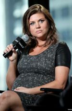 Pregnant TIFFANI THIESSEN at AOL Studios in New York