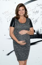 Pregnant TIFFANI THIESSEN at AOL Studios in New York