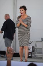 Pregnant TIFFANI THIESSEN at The Whole Foods Market Grand Tasting Village