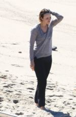 RACHEL MCADAMS on the Set of True Detective in Malibu