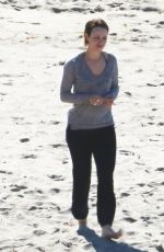 RACHEL MCADAMS on the Set of True Detective in Malibu