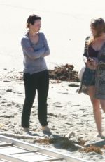 RACHEL MCADAMS on the Set of True Detective in Malibu
