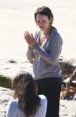 RACHEL MCADAMS on the Set of True Detective in Malibu