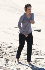 RACHEL MCADAMS on the Set of True Detective in Malibu